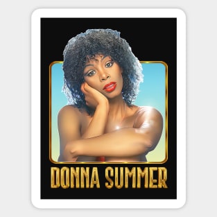 Donna Summer / Retro 70s Fan Art Design Sticker